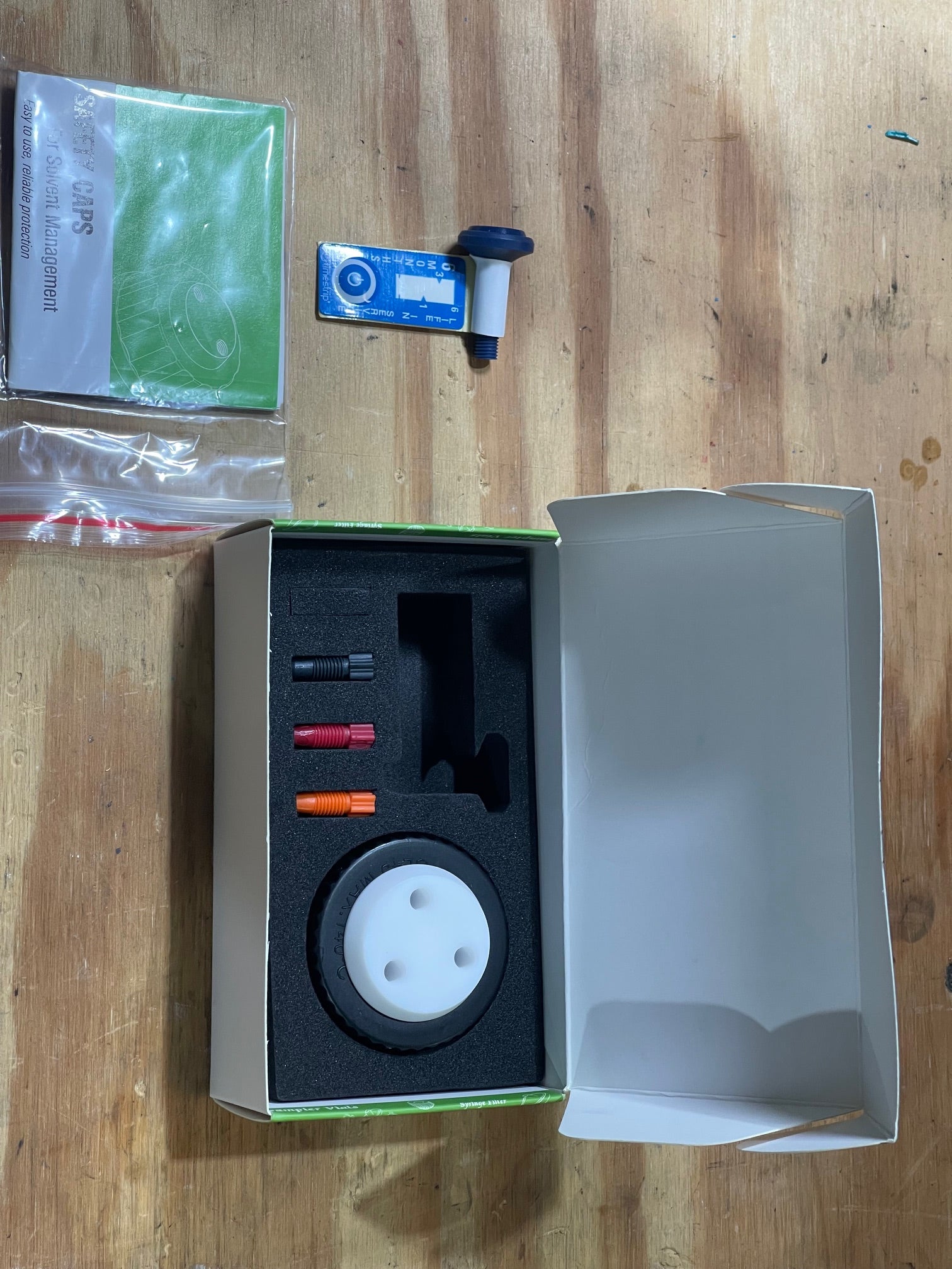 HPLC Solvent Waste Safety Cap – 3 Port (GL45) with Integrated Vent Filter