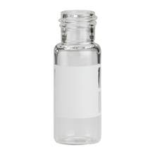 2 mL Clear Glass 9 mm Screw Top Vial with Write-On Patch, 100/pk