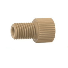 PEEK Short Flangless Nut, 0.0625 in