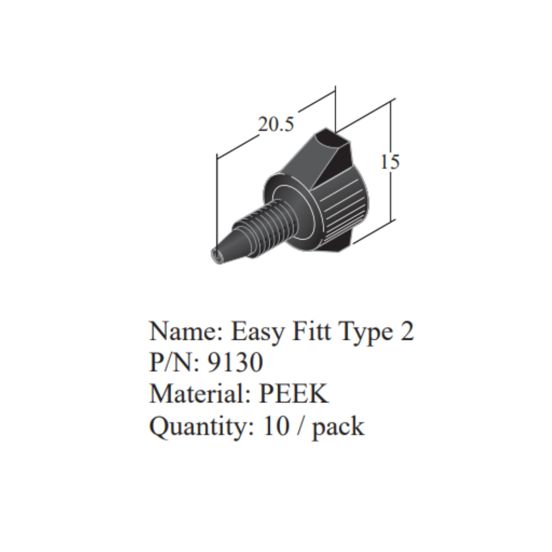 Easy Fitt Series 1/16" | HPLC Fittings | Flom