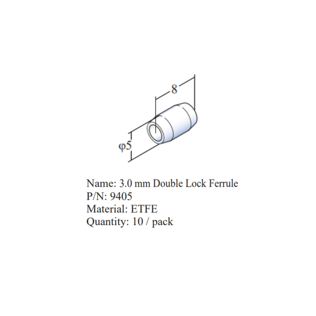 Double-Lock Series 1/8" & 1/16" | HPLC Fittings & Ferrules | Flom